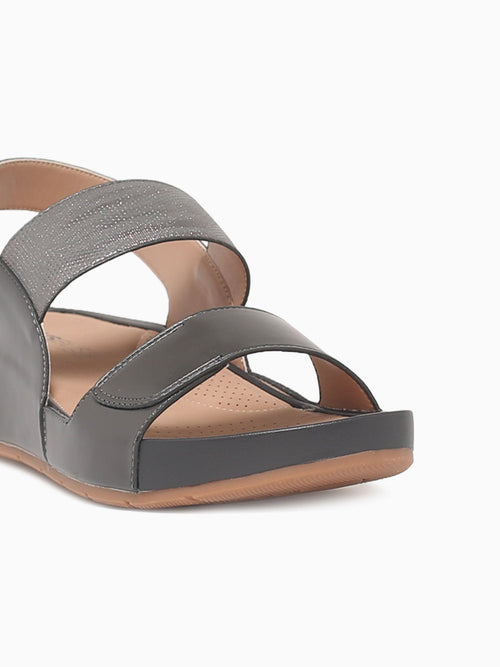 Reena Grey Silver Smooth Grey / 5 / M