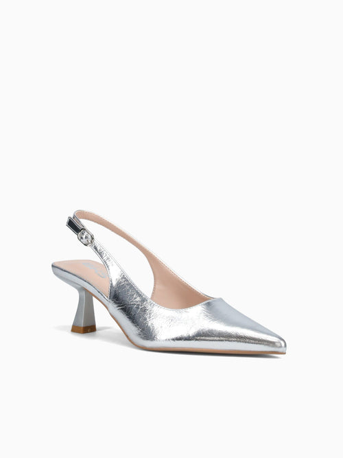 Alice Silver Crinkle Metallic Silver / 5 / M