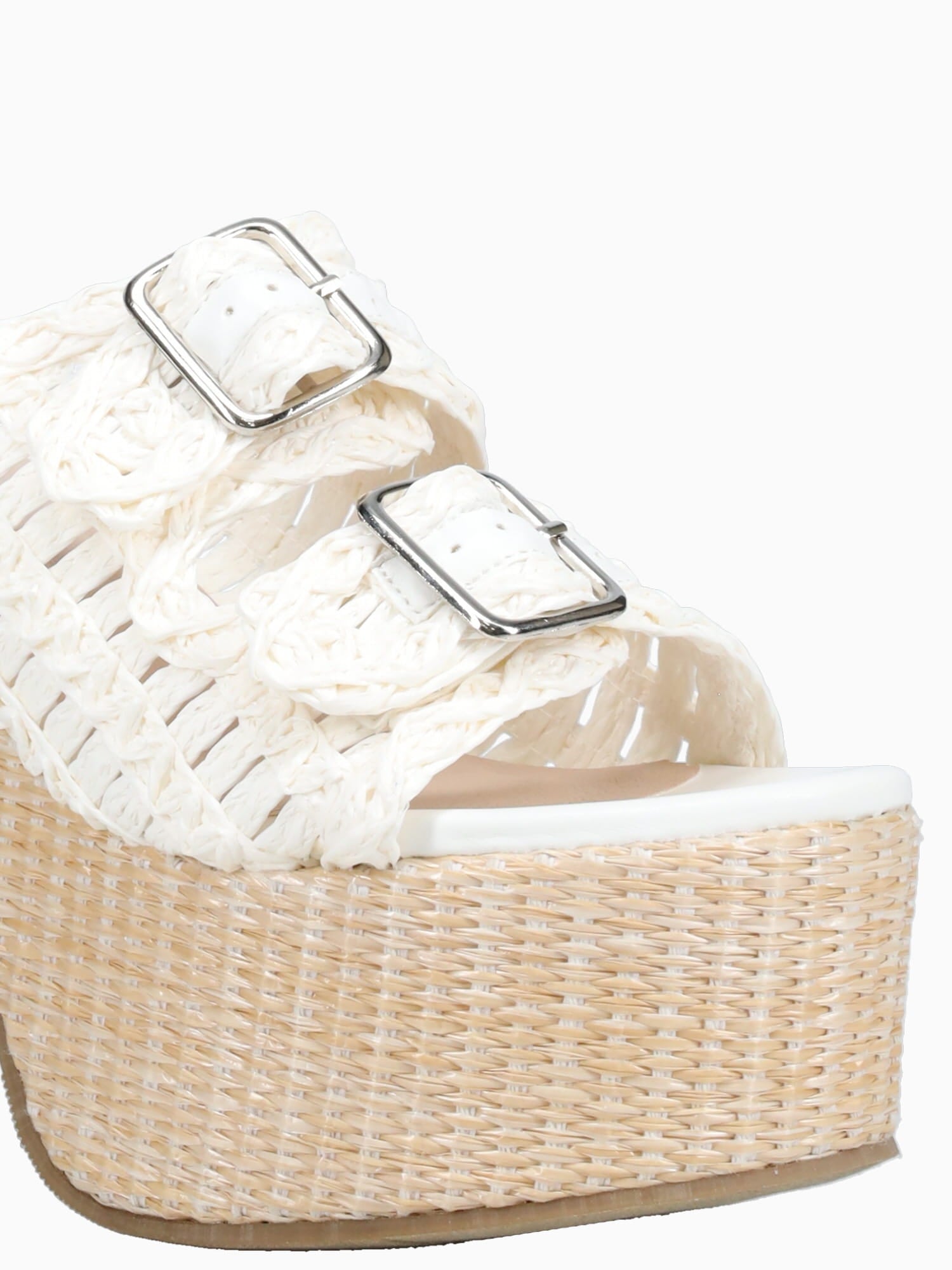 Delilah White Raffia White / 5 / M