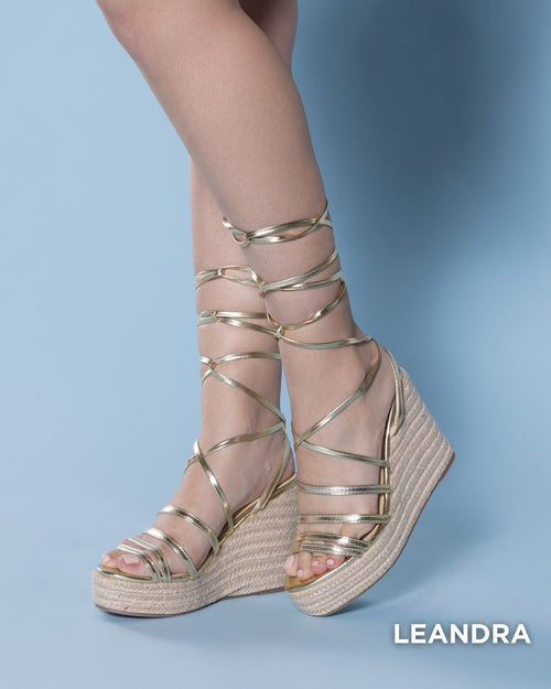 Leandra Gold Metallic