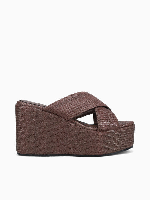 Cora Brown Raffia Brown / 5 / M