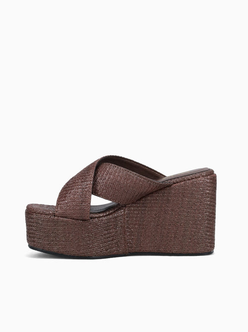 Cora Brown Raffia Brown / 5 / M