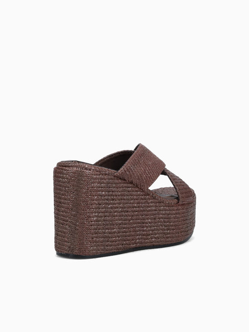 Cora Brown Raffia Brown / 5 / M