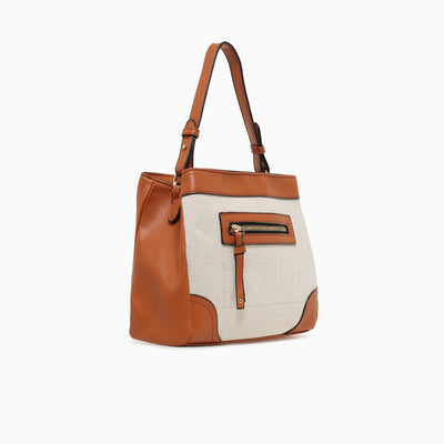 MIRANDA TOP HANDLE-TAN