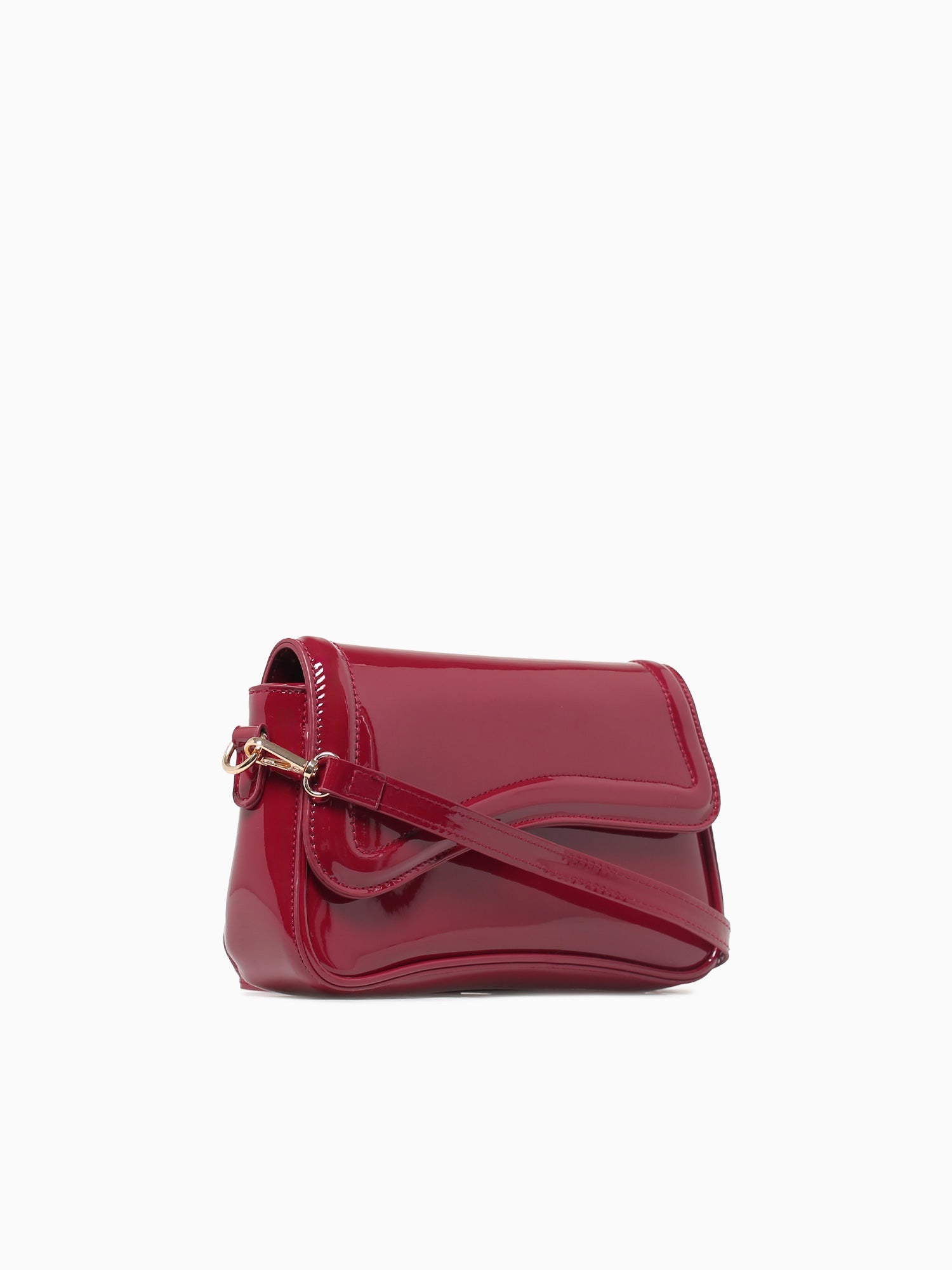 Polina Shoulder Bag Red Pat Medium Red