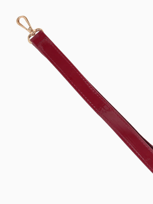 Polina Shoulder Bag Red Pat Medium Red