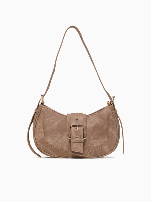 Lia Shoulder Bag Dark Beige Beige