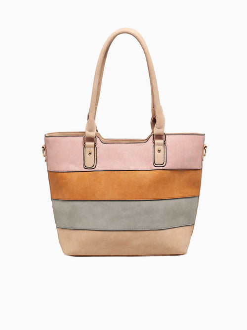 Striped Tote Multi Multi