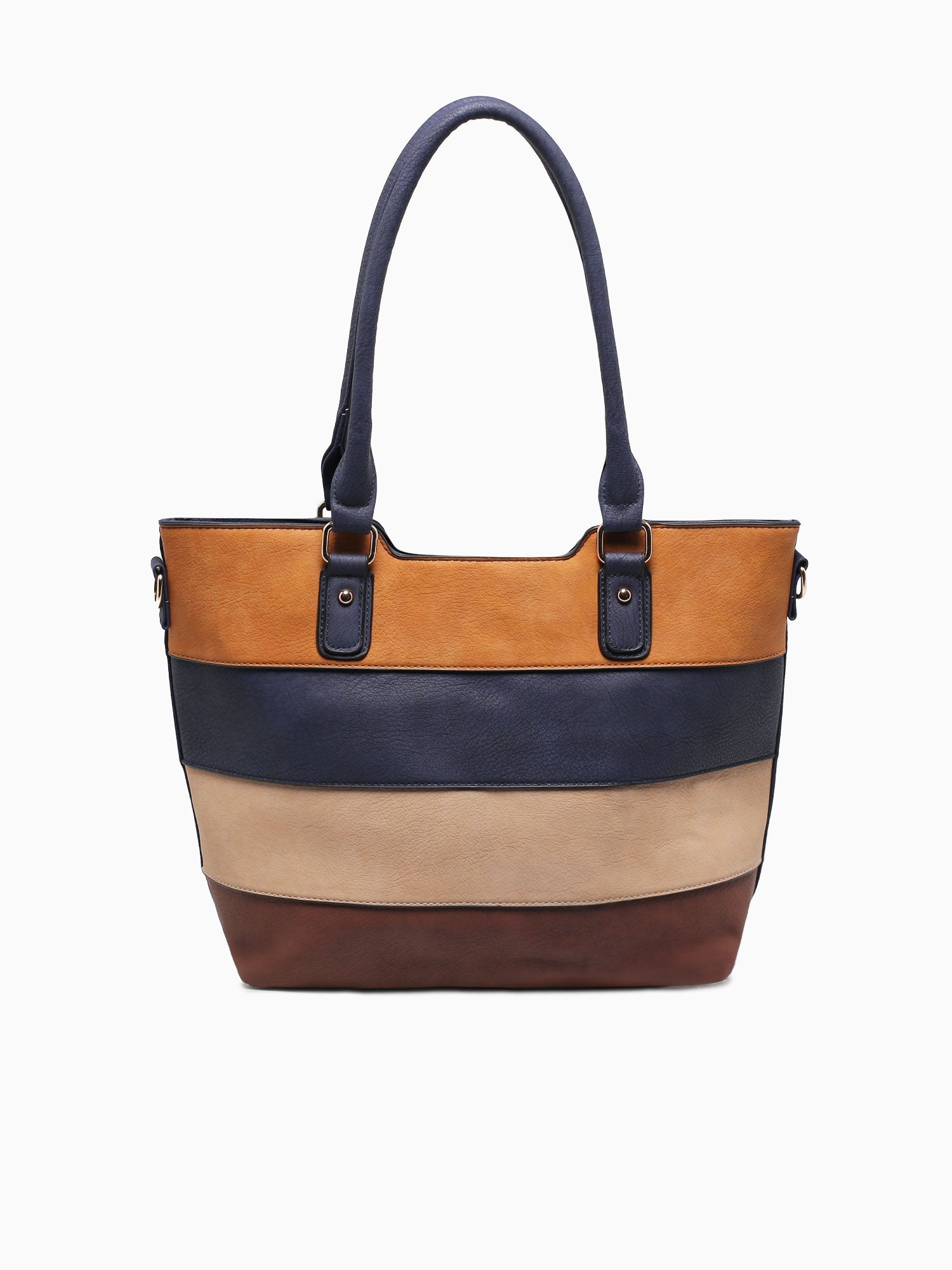 Striped Tote Navy Multi Navy