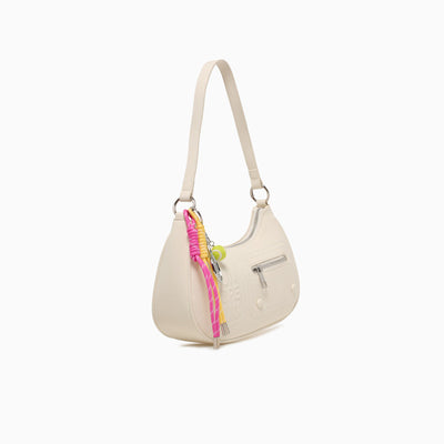 TENNIS SHOULDER BAG-WHITE