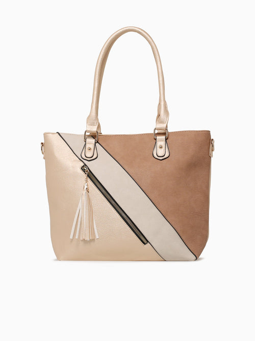 Kayleight Tote Camel Multi Brown