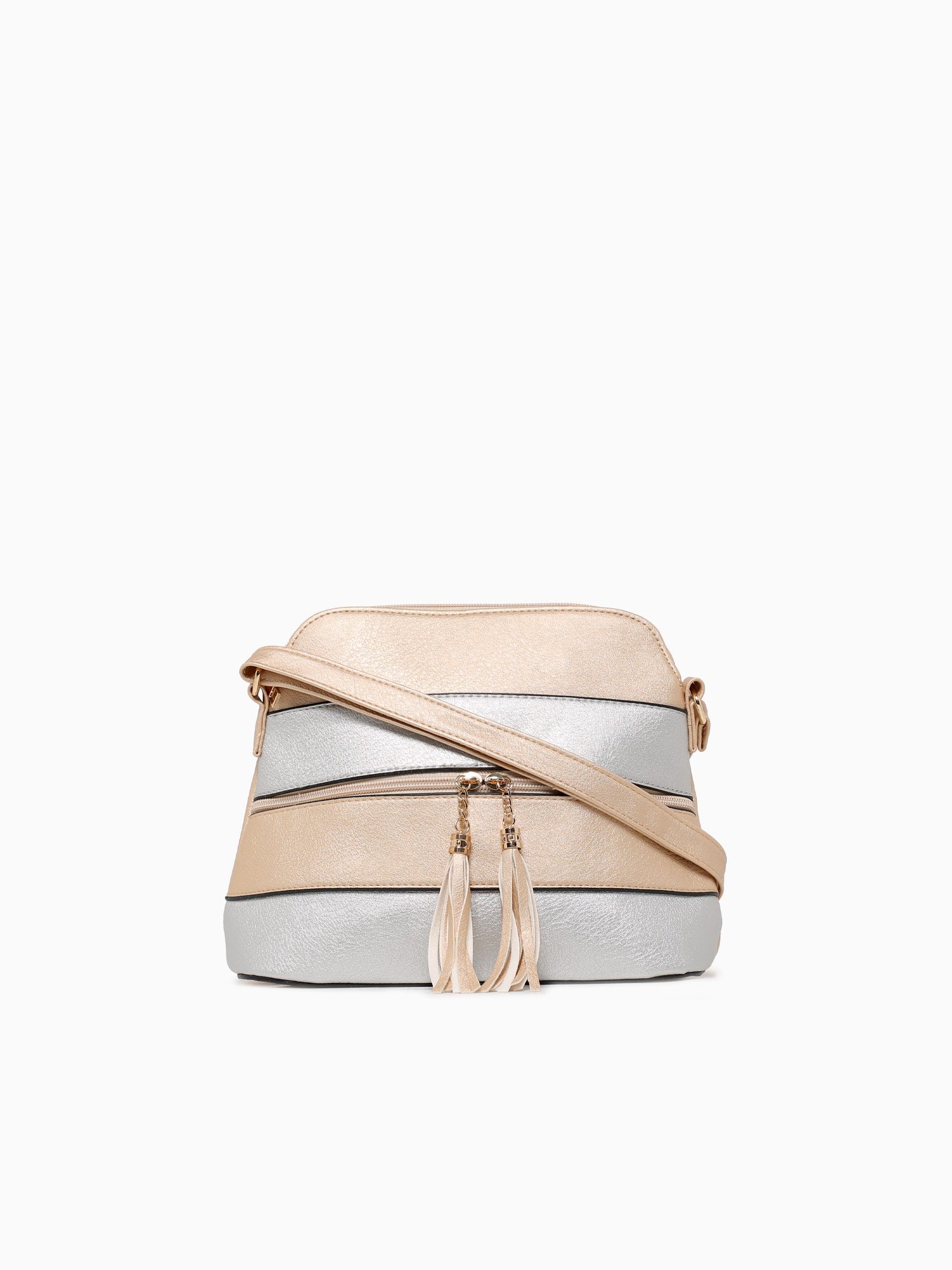 Kamryn Crossbody Gold Silver Metallic Multi