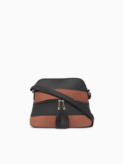 Kamryn Crossbody Black Brown Black