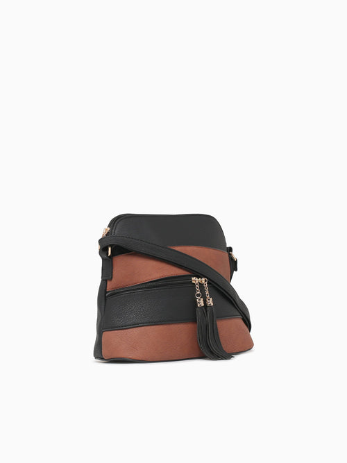 Kamryn Crossbody Black Brown Black