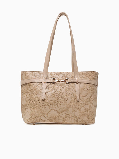 Flora Tote Beige Beige