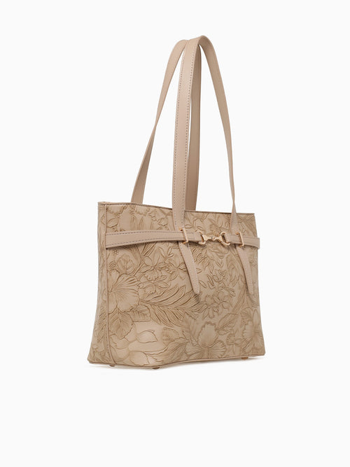 Flora Tote Beige Beige