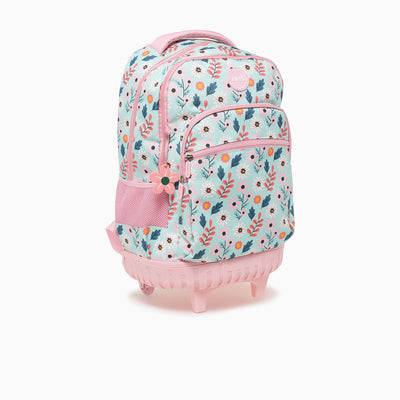 FLOWER TROLLY BAG-BLUE MULTI
