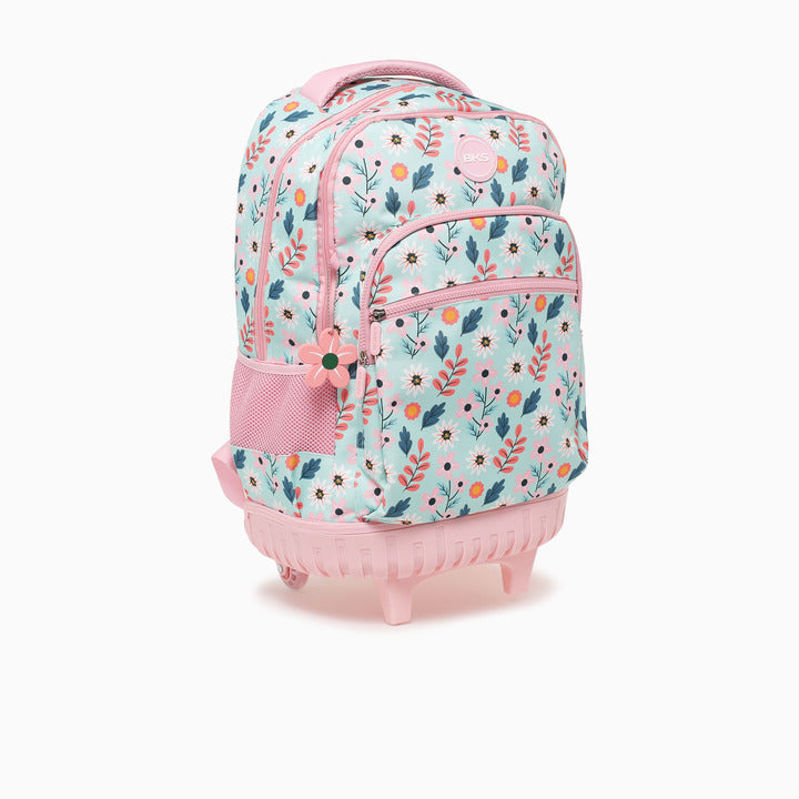 FLOWER TROLLY BAG-BLUE MULTI
