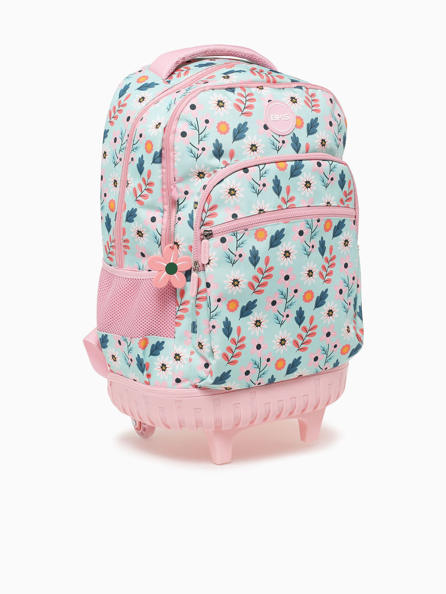 Flower Trolly Bag Blue Multi Blue Multi