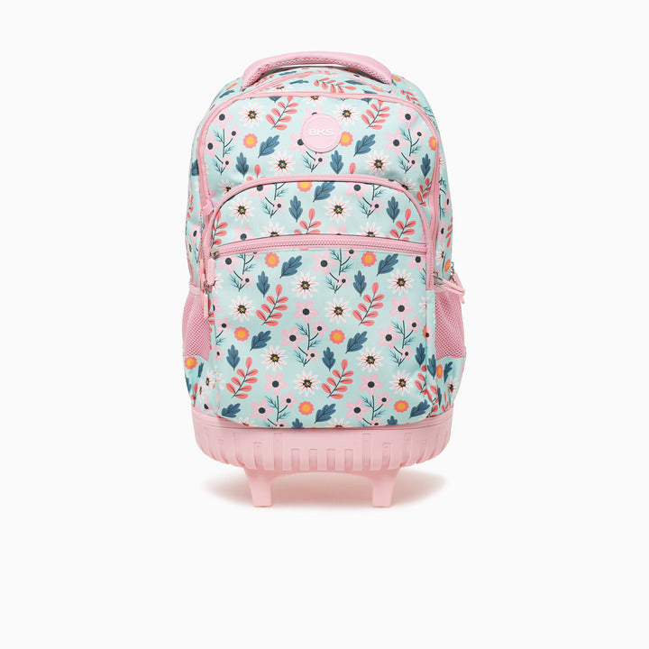 FLOWER TROLLY BAG-BLUE MULTI