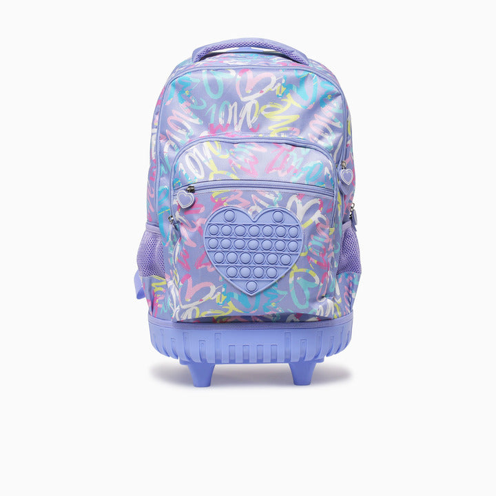 HEART TROLLY BAG-PURPLE