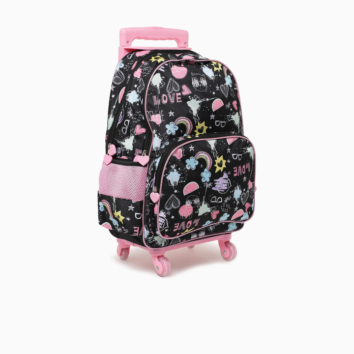 CAT TROLLY BAG-BLACK
