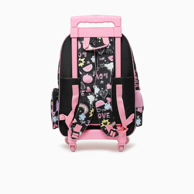 CAT TROLLY BAG-BLACK