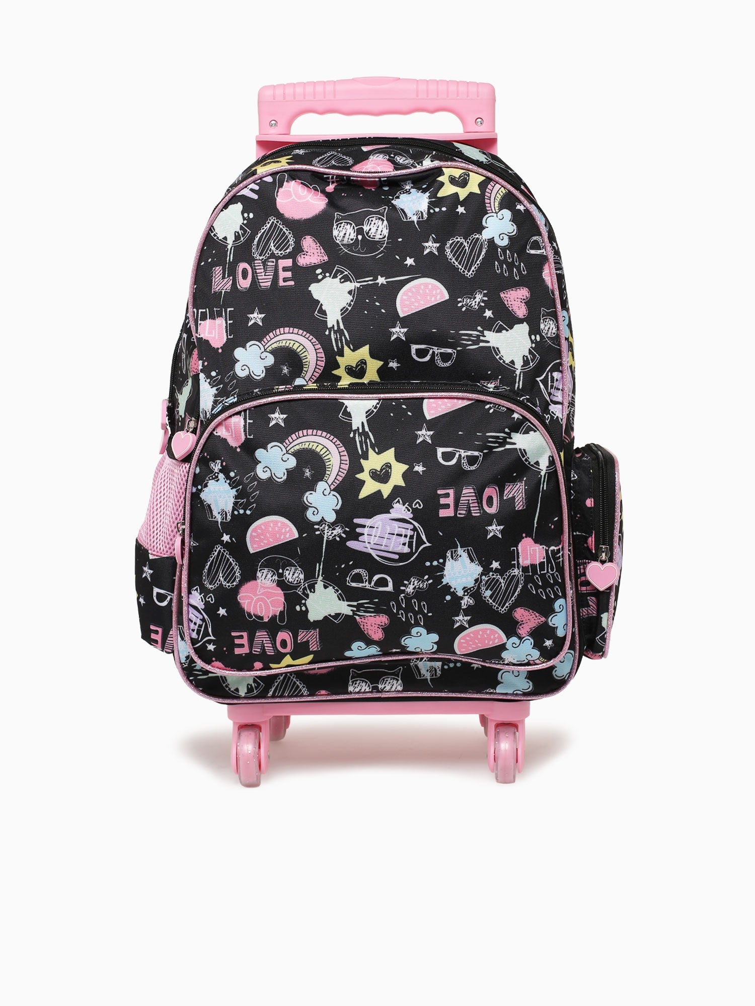 Cat Trolly Bag Black Black