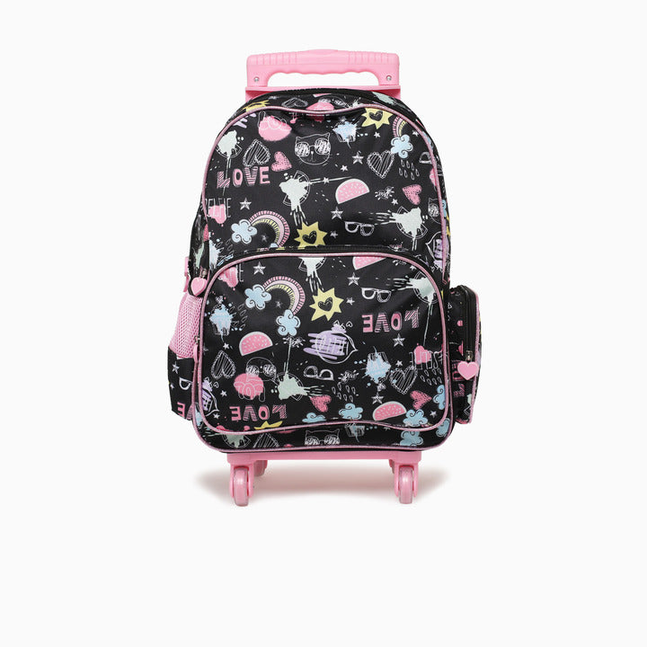 CAT TROLLY BAG-BLACK