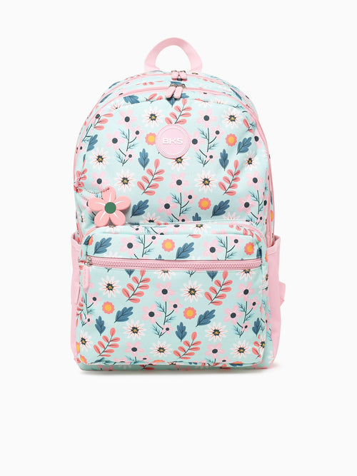Flower Backpack Light Blue Blue Multi