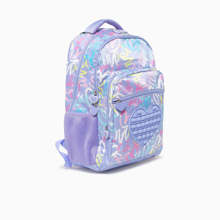 HEART BACKPACK-PURPLE