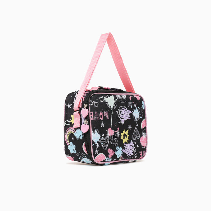 CAT LUNCH BAG-BLACK