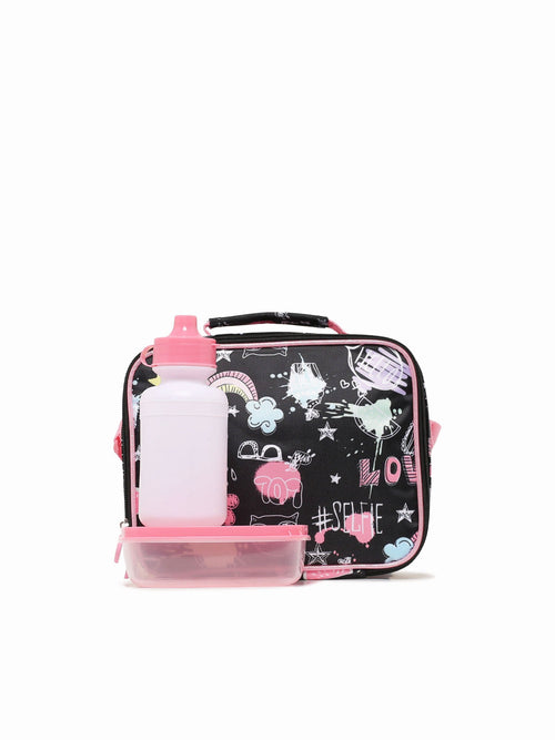 Cat Lunch Bag Black