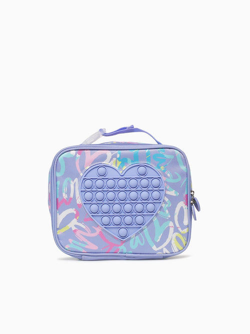 Heart Lunchbag Purple Purple