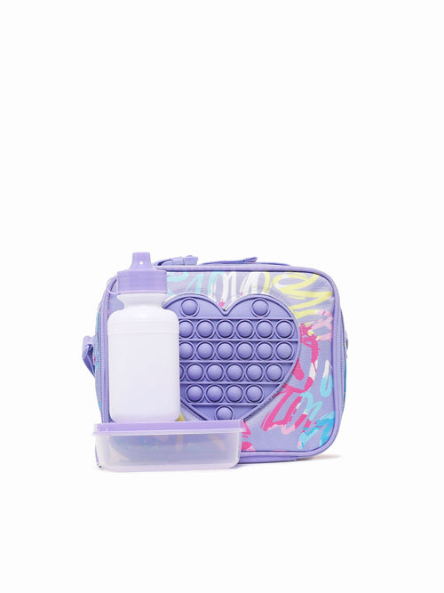 Heart Lunchbag Purple