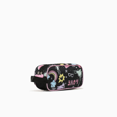 CAT PENCIL CASE-BLACK