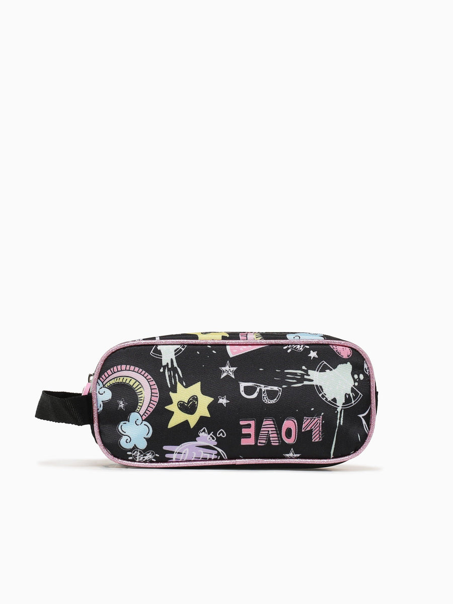 Cat Pencil Case Black Black