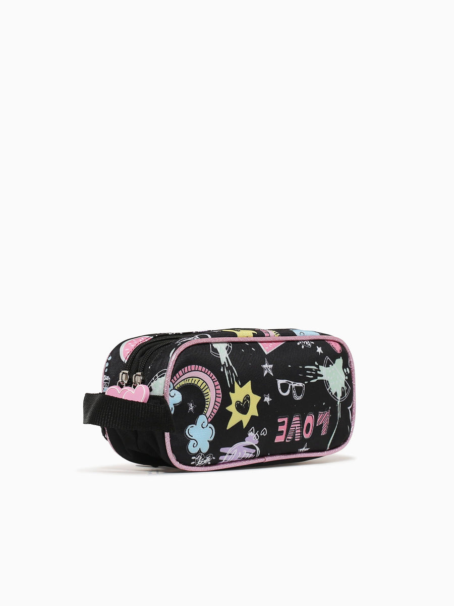 Cat Pencil Case Black Black