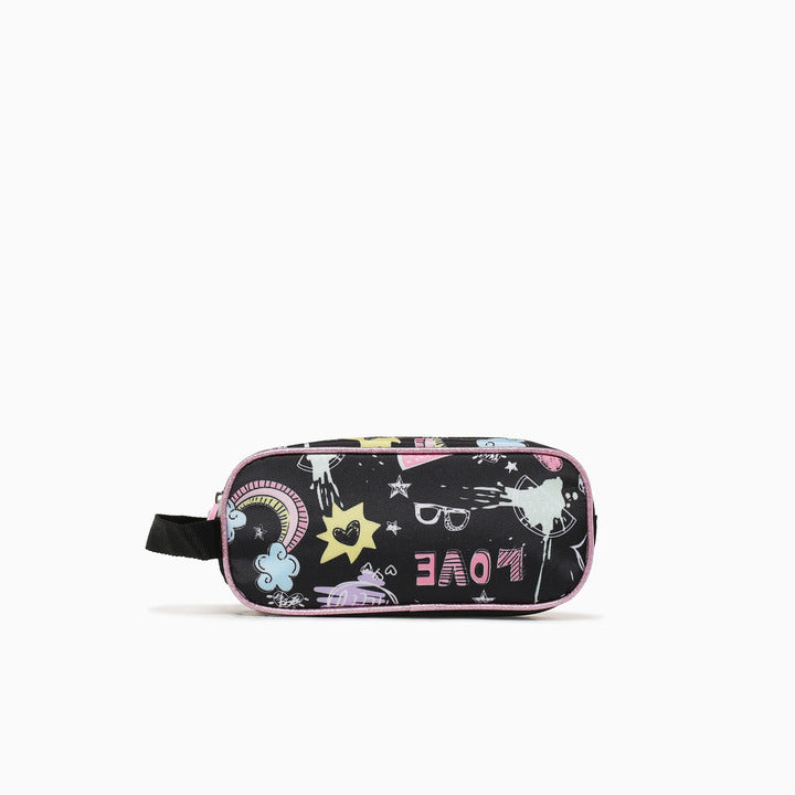 CAT PENCIL CASE-BLACK
