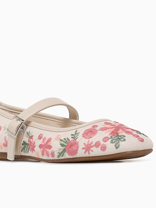 Vanessa Beige Floral Beige / 5 / M