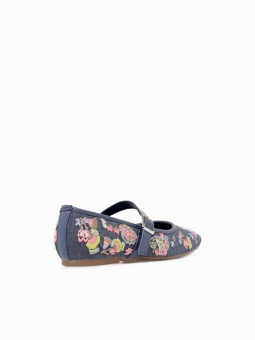 Vanessa Denim Floral Blue / 5 / M
