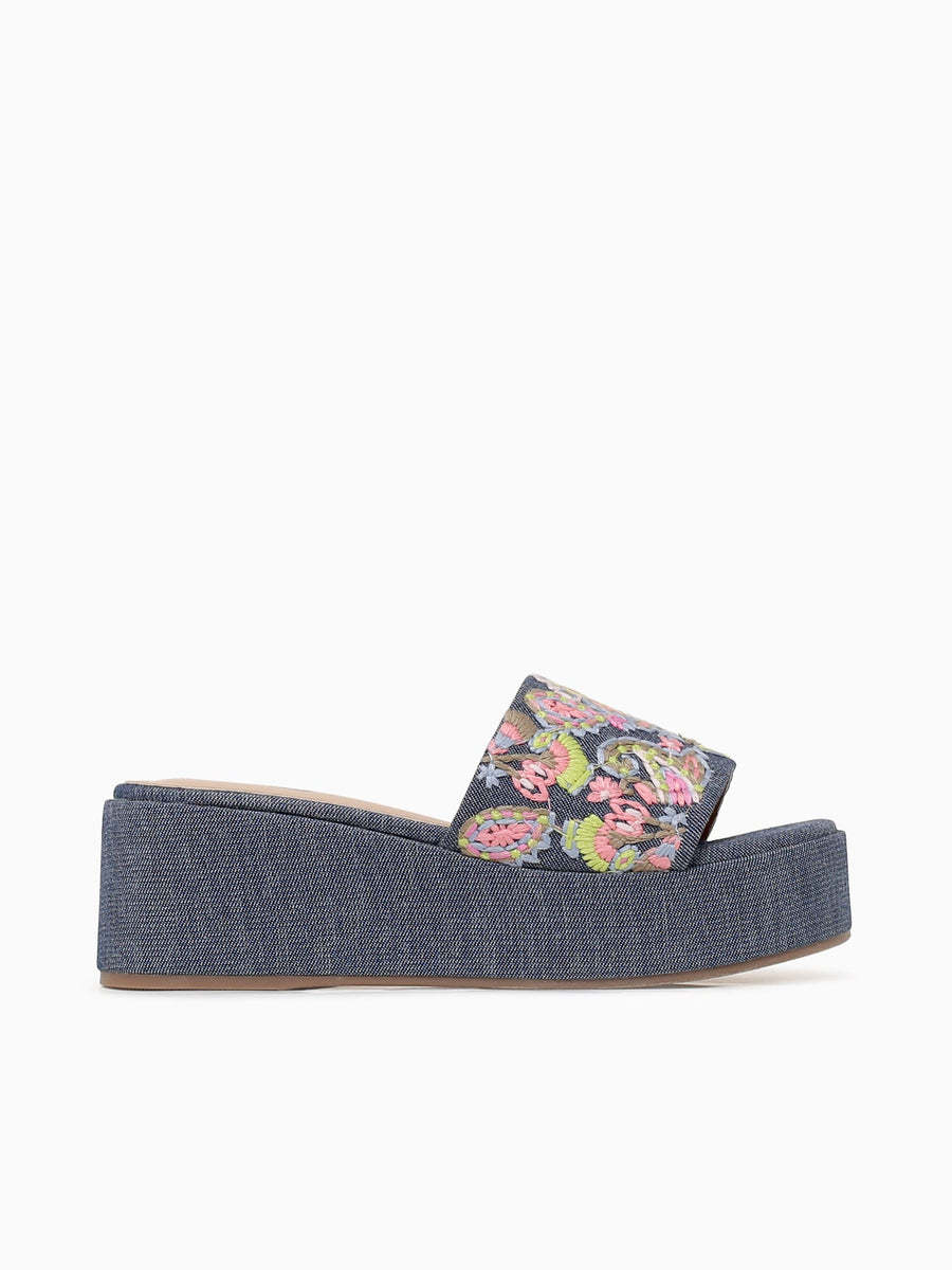 Heather Blue Fabric Blue / 5 / M