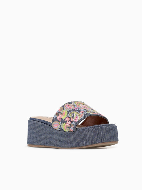 Heather Blue Fabric Blue / 5 / M