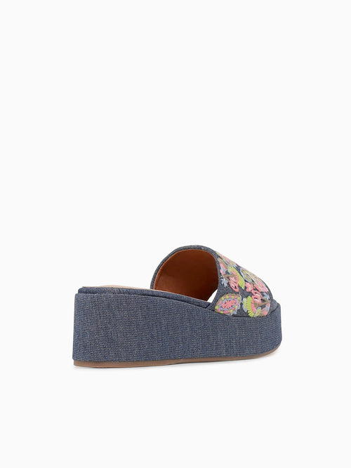 Heather Blue Fabric Blue / 5 / M
