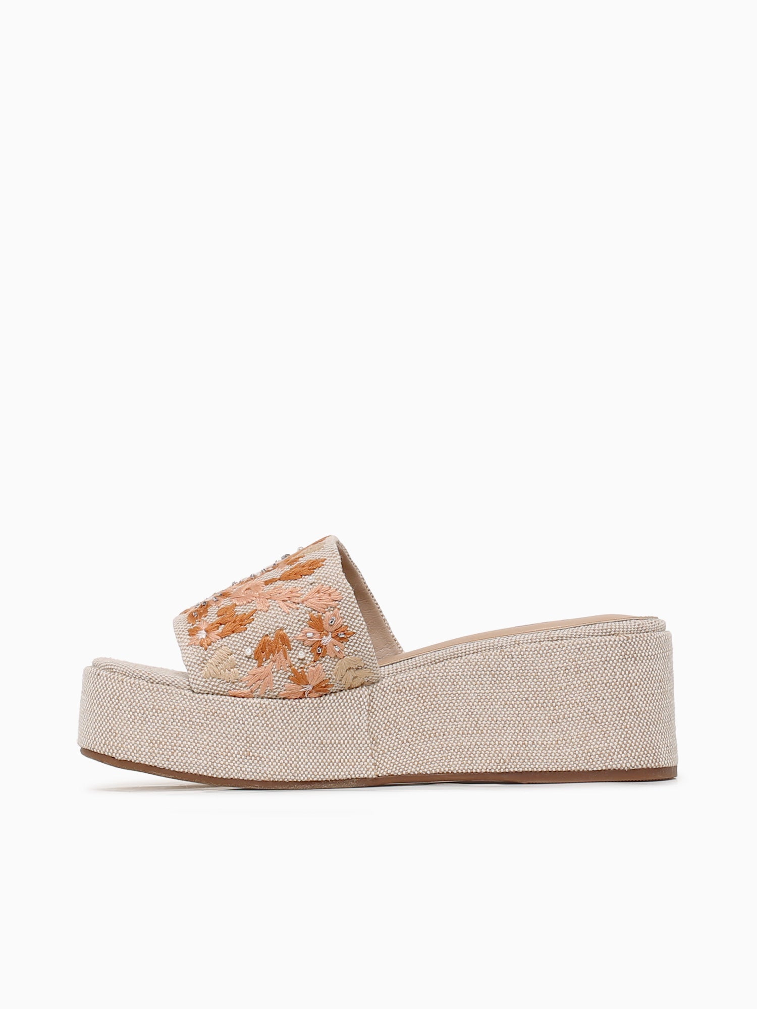 Heather Beige Floral Fabric Beige / 5 / M
