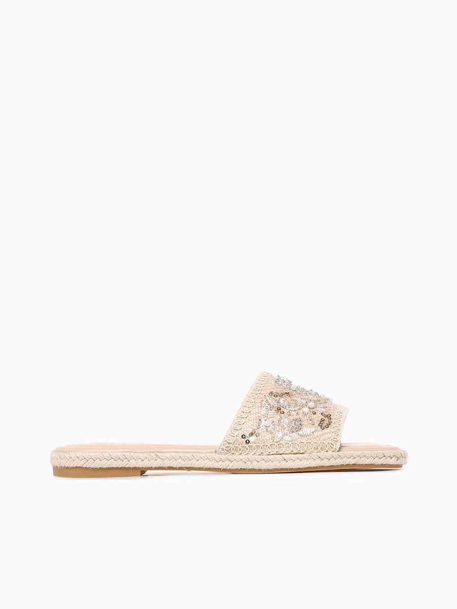 Dahlia Beige Embroidery Beige / 5 / M