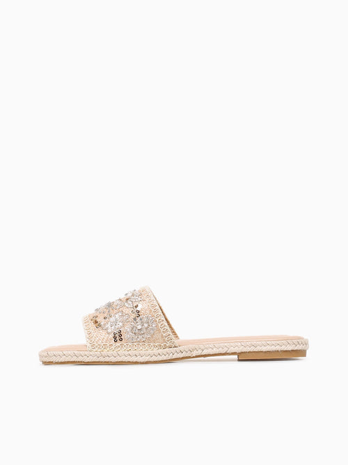 Dahlia Beige Embroidery Beige / 5 / M