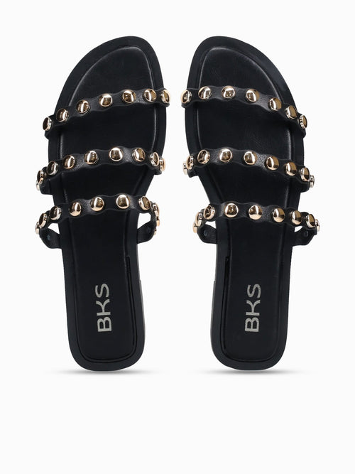 Leslie Black Smooth Black / 5 / M