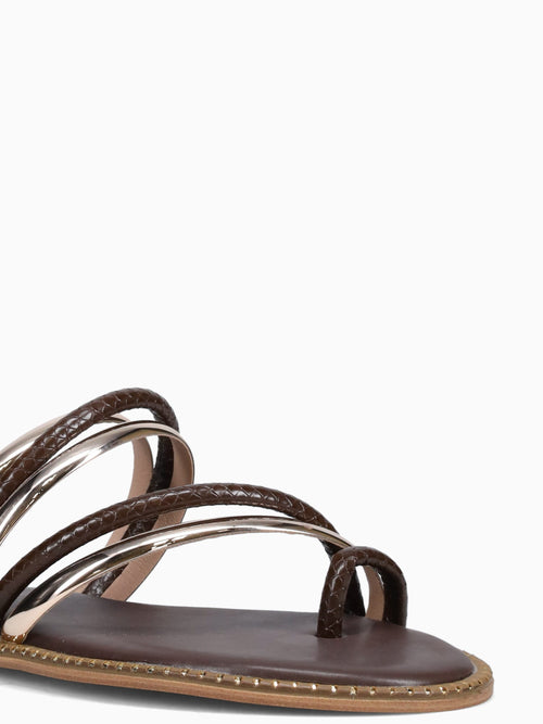 Ollie Brown Metallic Brown / 5 / M