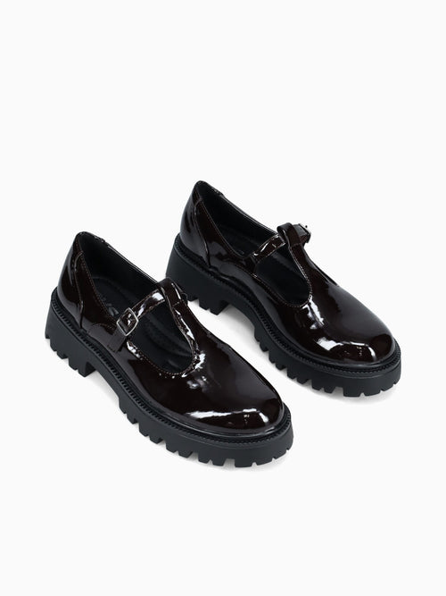 Joyce Dark Brown Patent Dark Brown / 5 / M